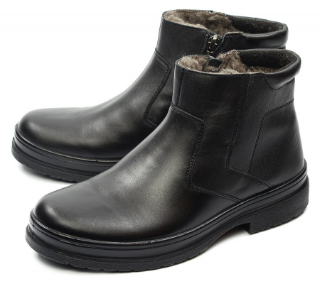 МУЖСКИЕ БОТИНКИ НАТУРАЛЬНАЯ КОЖА / ШЕРСТЬ МАРКО БЕЛАРУСЬ