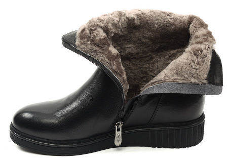 ЖЕНСКИЕ САПОГИ НАТУРАЛЬНАЯ КОЖА /НАТУРАЛЬНЫЙ МЕХ GUGU ГЕРМАНИЯ