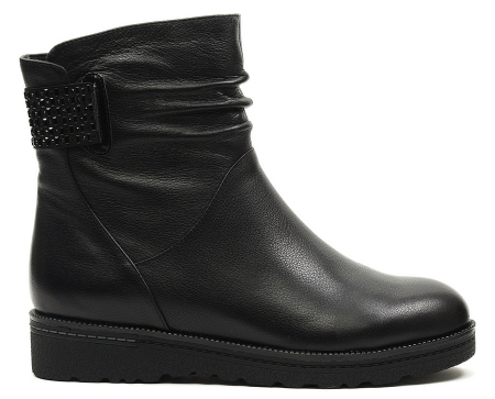 ЖЕНСКИЕ ПОЛУСАПОГИ НАТУРАЛЬНАЯ КОЖА / НАТУРАЛЬНЫЙ МЕХ GUGU ГЕРМАНИЯ