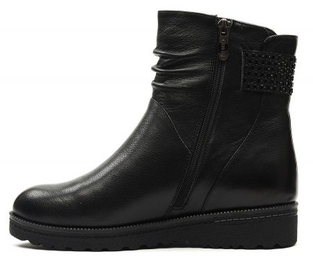 ЖЕНСКИЕ ПОЛУСАПОГИ НАТУРАЛЬНАЯ КОЖА / НАТУРАЛЬНЫЙ МЕХ GUGU ГЕРМАНИЯ