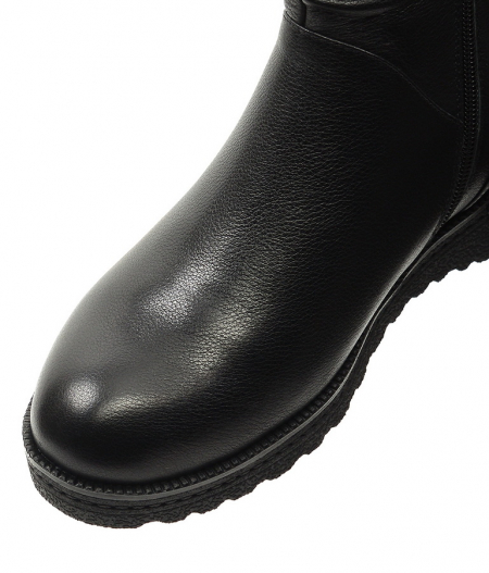 ЖЕНСКИЕ ПОЛУСАПОГИ НАТУРАЛЬНАЯ КОЖА / НАТУРАЛЬНЫЙ МЕХ GUGU ГЕРМАНИЯ