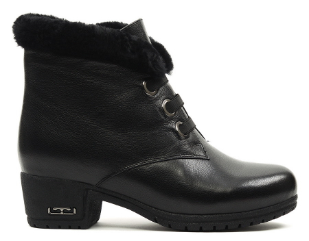 ЖЕНСКИЕ БОТИНКИ НАТУРАЛЬНАЯ КОЖА / НАТУРАЛЬНЫЙ МЕХ GUGU ГЕРМАНИЯ