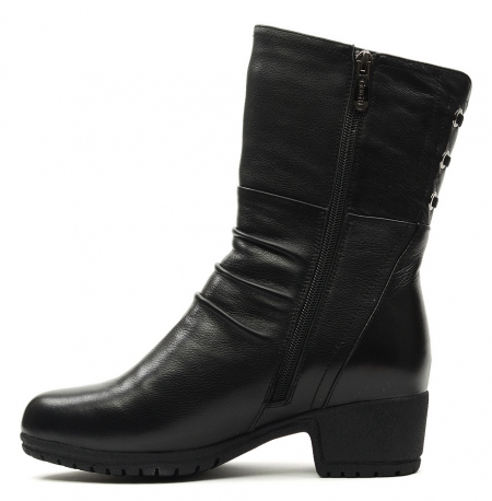 ЖЕНСКИЕ САПОГИ НАТУРАЛЬНАЯ КОЖА / НАТУРАЛЬНЫЙ МЕХ GUGU ГЕРМАНИЯ