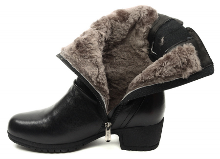 ЖЕНСКИЕ САПОГИ НАТУРАЛЬНАЯ КОЖА / НАТУРАЛЬНЫЙ МЕХ GUGU ГЕРМАНИЯ