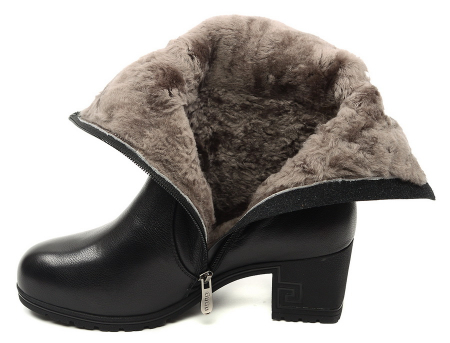 ЖЕНСКИЕ САПОГИ НАТУРАЛЬНАЯ КОЖА / НАТУРАЛЬНЫЙ МЕХ GUGU ГЕРМАНИЯ