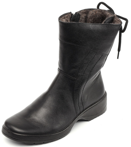 ЖЕНСКИЕ ПОЛУСАПОГИ НАТУРАЛЬНАЯ КОЖА / ШЕРСТЬ РОСВЕСТ РОССИЯ