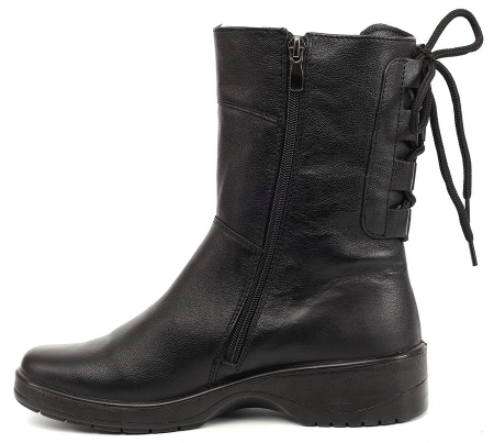 ЖЕНСКИЕ ПОЛУСАПОГИ НАТУРАЛЬНАЯ КОЖА / ШЕРСТЬ РОСВЕСТ РОССИЯ