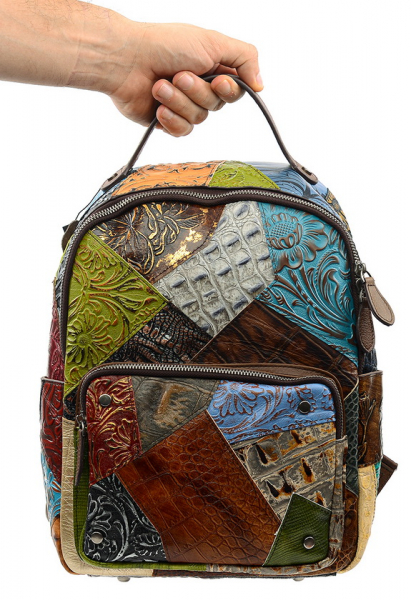 ЖЕНСКИЙ РЮКЗАК НАТУРАЛЬНАЯ КОЖА KIKILOK КОРЕЯ