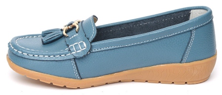 ЖЕНСКИЕ МОКАСИНЫ НАТУРАЛЬНАЯ КОЖА BINIFOOT/BNF ТАЙВАНЬ