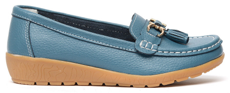 ЖЕНСКИЕ МОКАСИНЫ НАТУРАЛЬНАЯ КОЖА BINIFOOT/BNF ТАЙВАНЬ