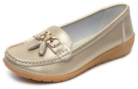 ЖЕНСКИЕ МОКАСИНЫ НАТУРАЛЬНАЯ КОЖА BINIFOOT/BNF ТАЙВАНЬ