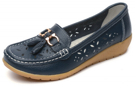 ЖЕНСКИЕ МОКАСИНЫ НАТУРАЛЬНАЯ КОЖА BINIFOOT/BNF ТАЙВАНЬ