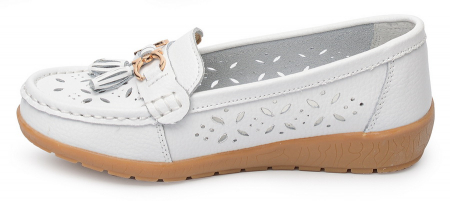 ЖЕНСКИЕ МОКАСИНЫ НАТУРАЛЬНАЯ КОЖА BINIFOOT/BNF ТАЙВАНЬ