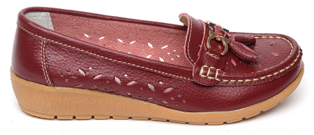 ЖЕНСКИЕ МОКАСИНЫ НАТУРАЛЬНАЯ КОЖА BINIFOOT/BNF ТАЙВАНЬ