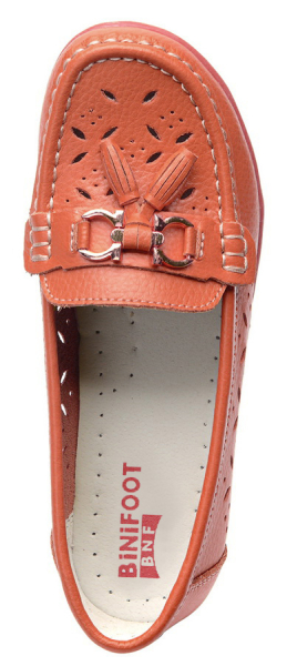 ЖЕНСКИЕ МОКАСИНЫ НАТУРАЛЬНАЯ КОЖА BINIFOOT/BNF ТАЙВАНЬ