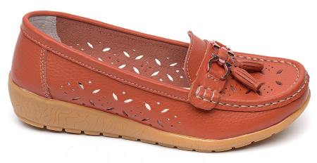 ЖЕНСКИЕ МОКАСИНЫ НАТУРАЛЬНАЯ КОЖА BINIFOOT/BNF ТАЙВАНЬ