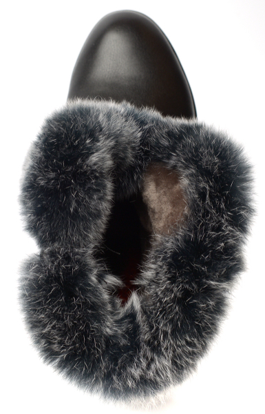 ЖЕНСКИЕ БОТИНКИ НАТУРАЛЬНАЯ КОЖА /НАТУРАЛЬНЫЙ МЕХ GUGU ГЕРМАНИЯ