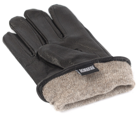 МУЖСКИЕ ПЕРЧАТКИ КОЖА ОЛЕНЯ / ШЕРСТЬ