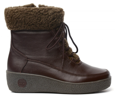 ЖЕНСКИЕ БОТИНКИ НАТУРАЛЬНАЯ КОЖА НАТУРАЛЬНЫЙ МЕХ GUGU ГЕРМАНИЯ