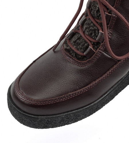 ЖЕНСКИЕ БОТИНКИ НАТУРАЛЬНАЯ КОЖА НАТУРАЛЬНЫЙ МЕХ GUGU ГЕРМАНИЯ