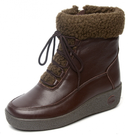 ЖЕНСКИЕ БОТИНКИ НАТУРАЛЬНАЯ КОЖА НАТУРАЛЬНЫЙ МЕХ GUGU ГЕРМАНИЯ