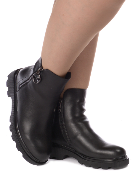 ЖЕНСКИЕ БОТИНКИ НАТУРАЛЬНАЯ КОЖА НАТУРАЛЬНЫЙ МЕХ GUGU ГЕРМАНИЯ