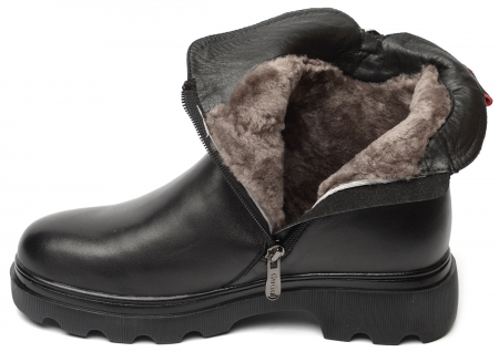 ЖЕНСКИЕ БОТИНКИ НАТУРАЛЬНАЯ КОЖА НАТУРАЛЬНЫЙ МЕХ GUGU ГЕРМАНИЯ