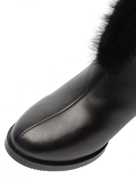 ЖЕНСКИЕ БОТИНКИ НАТУРАЛЬНАЯ КОЖА НАТУРАЛЬНЫЙ МЕХ GUGU ГЕРМАНИЯ