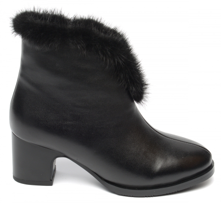 ЖЕНСКИЕ БОТИНКИ НАТУРАЛЬНАЯ КОЖА НАТУРАЛЬНЫЙ МЕХ GUGU ГЕРМАНИЯ