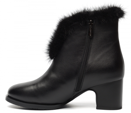 ЖЕНСКИЕ БОТИНКИ НАТУРАЛЬНАЯ КОЖА НАТУРАЛЬНЫЙ МЕХ GUGU ГЕРМАНИЯ