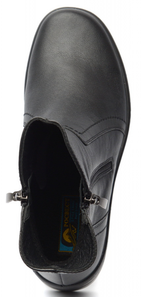 ЖЕНСКИЕ ПОЛУСАПОГИ НАТУРАЛЬНАЯ КОЖА / БАЙКА РОСВЕСТ РОССИЯ