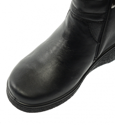 ЖЕНСКИЕ ПОЛУСАПОГИ НАТУРАЛЬНАЯ КОЖА / ПОЛУШЕРСТЬ РОСВЕСТ РОССИЯ