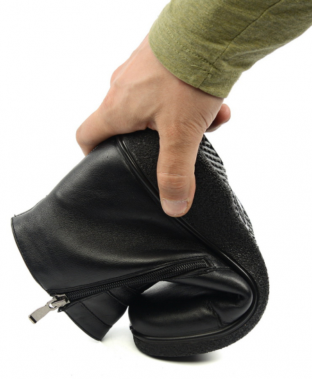 ЖЕНСКИЕ ПОЛУСАПОГИ НАТУРАЛЬНАЯ КОЖА / ПОЛУШЕРСТЬ РОСВЕСТ РОССИЯ