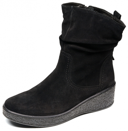 ЖЕНСКИЕ САПОГИ НАТУРАЛЬНАЯ КОЖА / ШЕРСТЬ РОСВЕСТ РОССИЯ