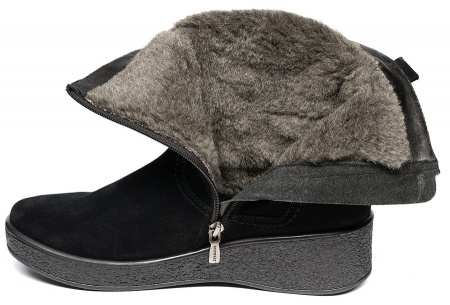 ЖЕНСКИЕ САПОГИ НАТУРАЛЬНАЯ КОЖА / ШЕРСТЬ РОСВЕСТ РОССИЯ