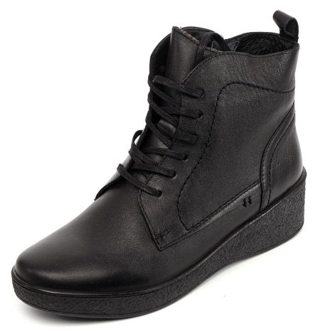 ЖЕНСКИЕ БОТИНКИ НАТУРАЛЬНАЯ КОЖА / ШЕРСТЬ РОСВЕСТ РОССИЯ