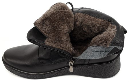 ЖЕНСКИЕ БОТИНКИ НАТУРАЛЬНАЯ КОЖА / ШЕРСТЬ РОСВЕСТ РОССИЯ