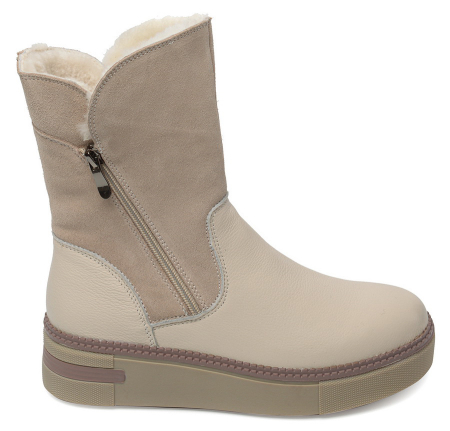 ЖЕНСКИЕ САПОГИ НАТУРАЛЬНАЯ КОЖА+ЗАМША / НАТУРАЛЬНЫЙ МЕХ GUGU ГЕРМАНИЯ