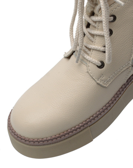 ЖЕНСКИЕ БОТИНКИ НАТУРАЛЬНАЯ КОЖА+ДУБЛЕНКА / НАТУРАЛЬНЫЙ МЕХ GUGU ГЕРМАНИЯ