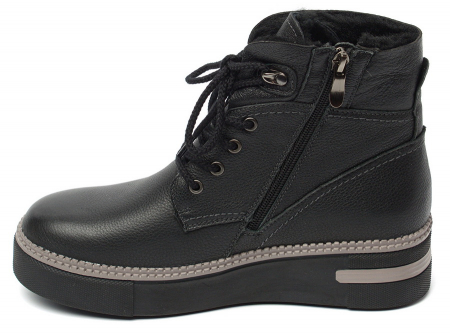 ЖЕНСКИЕ БОТИНКИ НАТУРАЛЬНАЯ КОЖА+ДУБЛЕНКА / НАТУРАЛЬНЫЙ МЕХ GUGU ГЕРМАНИЯ