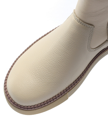 ЖЕНСКИЕ БОТИНКИ НАТУРАЛЬНАЯ КОЖА+ДУБЛЕНКА / НАТУРАЛЬНЫЙ МЕХ GUGU ГЕРМАНИЯ