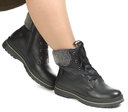 ЖЕНСКИЕ БОТИНКИ НАТУРАЛЬНАЯ КОЖА / НАТУРАЛЬНЫЙ МЕХ GUGU ГЕРМАНИЯ