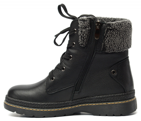 ЖЕНСКИЕ БОТИНКИ НАТУРАЛЬНАЯ КОЖА / НАТУРАЛЬНЫЙ МЕХ GUGU ГЕРМАНИЯ