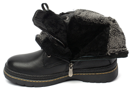 ЖЕНСКИЕ БОТИНКИ НАТУРАЛЬНАЯ КОЖА / НАТУРАЛЬНЫЙ МЕХ GUGU ГЕРМАНИЯ