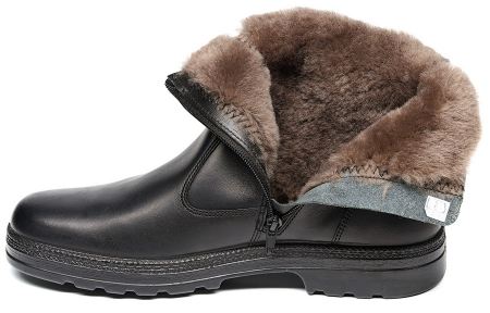 МУЖСКИЕ БОТИНКИ НАТУРАЛЬНАЯ КОЖА/НАТУРАЛЬНЫЙ МЕХ ОТИКО БЕЛАРУСЬ