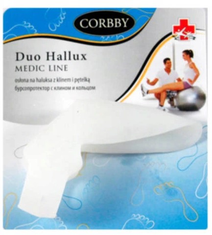 БУРСОПРОТЕКТОР ГЕЛЕВЫЙ CORBBY 1675 DUO HALLUX CORECTOR