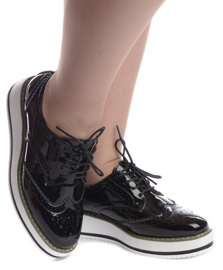 ЖЕНСКИЕ ТУФЛИ НАТУРАЛЬНАЯ КОЖА (ЛАК) BINIFOOT/BNF ТАЙВАНЬ