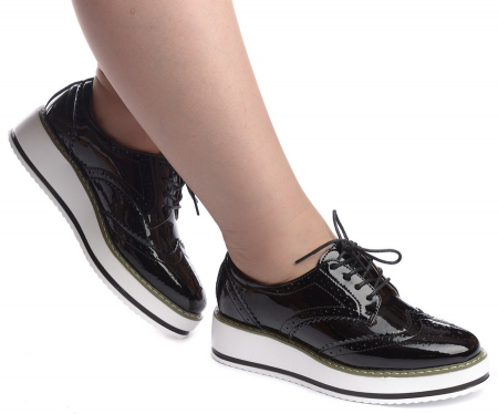 ЖЕНСКИЕ ТУФЛИ НАТУРАЛЬНАЯ КОЖА (ЛАК) BINIFOOT/BNF ТАЙВАНЬ