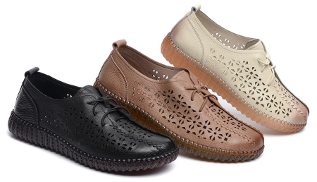 ЖЕНСКИЕ ТУФЛИ НАТУРАЛЬНАЯ КОЖА BINIFOOT/BNF ТАЙВАНЬ