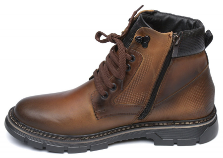 МУЖСКИЕ БОТИНКИ НАТУРАЛЬНАЯ КОЖА / НАТУРАЛЬНЫЙ МЕХ CORVETTO